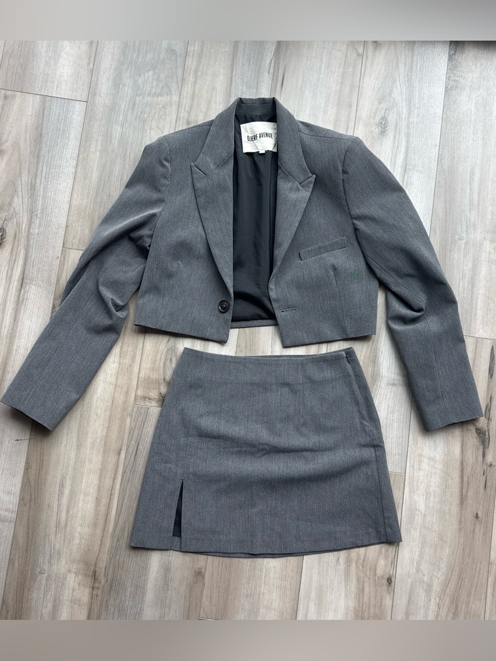 Djerf Avenue blazer and skirt set